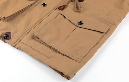 Jay Men's Military Jacket | Warm Fleece-Lined, Multiple Pockets 8