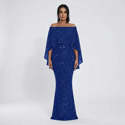 Jolie Women's Black Maxi Dress | Off-the-Shoulder A-Line, Plus Size Available 8