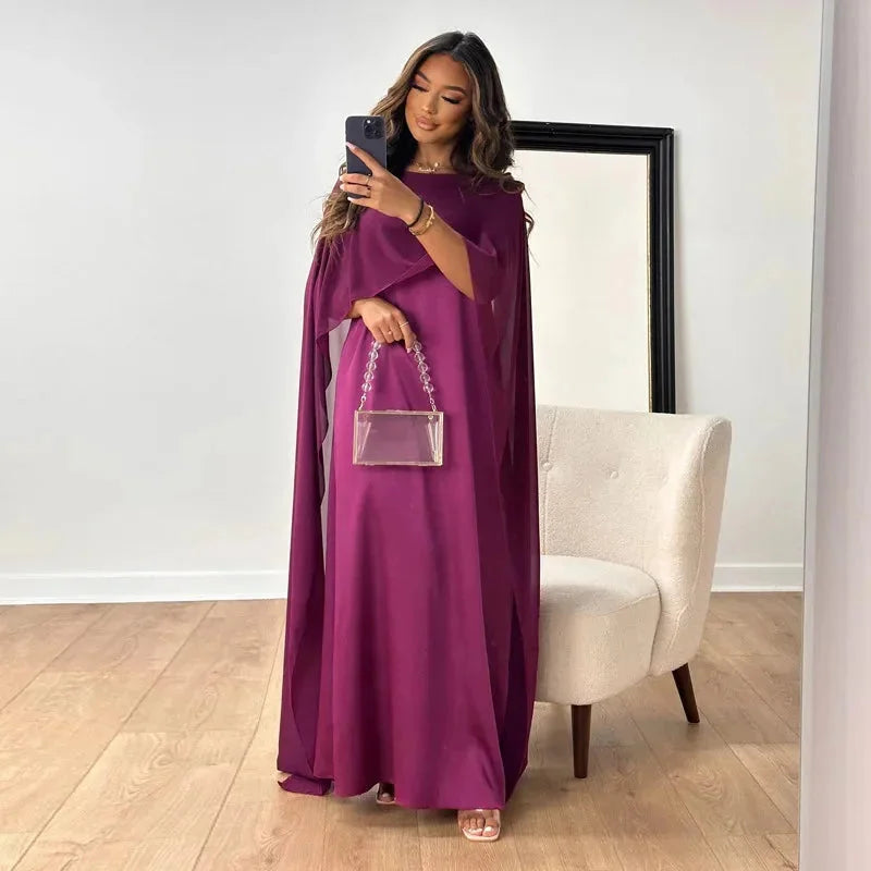 Kaitlyn Women's Maxi Dress | Elegant Cape Detail for Formal Events 3