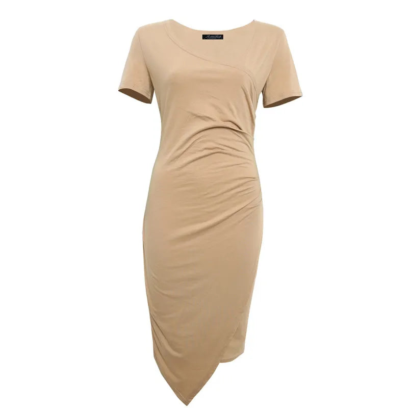 Kara Women's Bodycon Dress | Elegant Black Short Sleeve, Flattering Fit 13