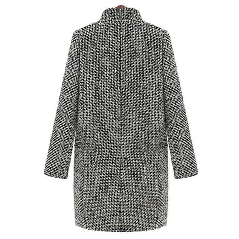 Kara Women's Coat | Houndstooth Pattern, Tailored Fit 2