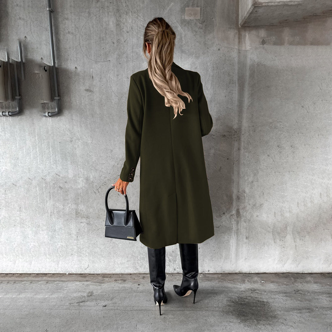 Kara Women's Double Breasted Coat | Premium Fabric, Timeless Elegance 7