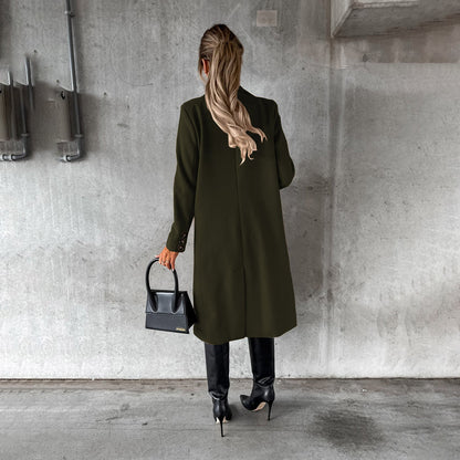 Kara Women's Double Breasted Coat | Premium Fabric, Timeless Elegance 7