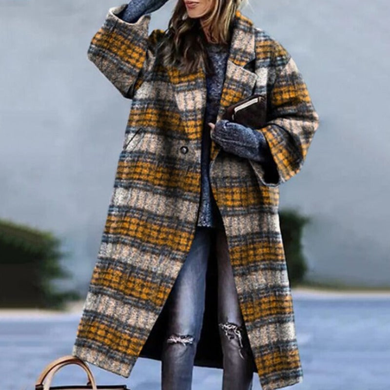 Kara Women's Long Trench Coat | Cozy Warmth, Modern Style 3