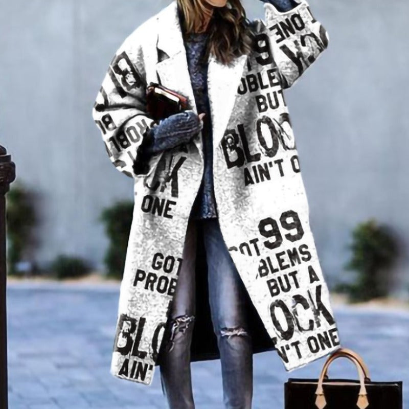 Kara Women's Long Trench Coat | Cozy Warmth, Modern Style 6
