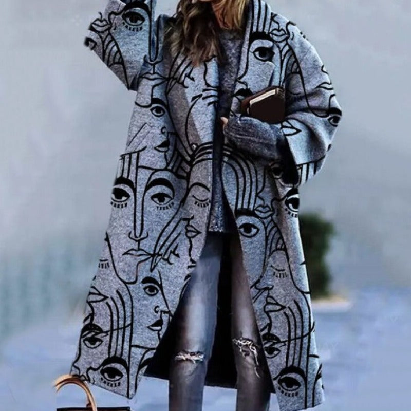 Kara Women's Long Trench Coat | Cozy Warmth, Modern Style 7