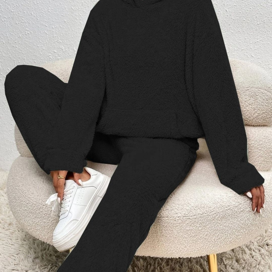 Kara Women's Lounge Set | Cozy Hooded Design 1