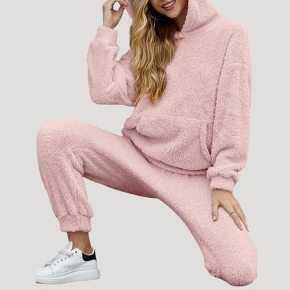 Kara Women's Lounge Set | Cozy Hooded Design 5