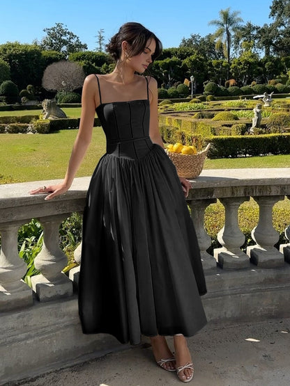 Kara Women's Midi Dress | Corset-Inspired, Formal Summer Dress 3