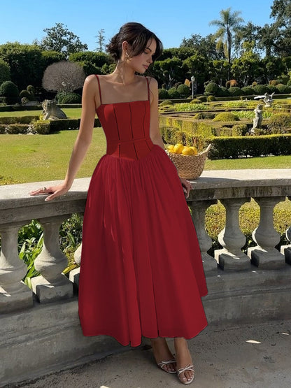 Kara Women's Midi Dress | Corset-Inspired, Formal Summer Dress 4