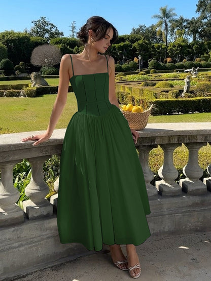Kara Women's Midi Dress | Corset-Inspired, Formal Summer Dress 5