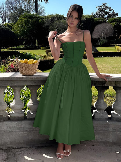 Kara Women's Midi Dress | Corset-Inspired, Formal Summer Dress 6
