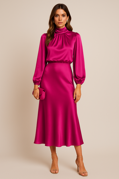 Kara Women's Midi Dress | Cotton Blend, Elegant Summer Style 10