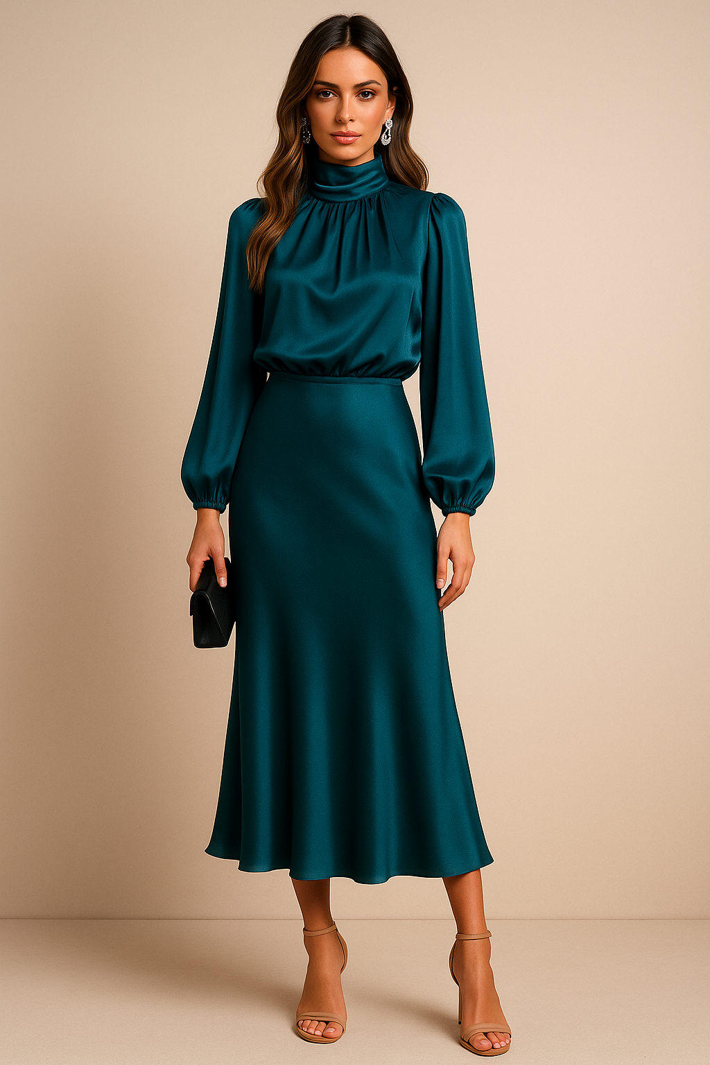 Kara Women's Midi Dress | Cotton Blend, Elegant Summer Style 6
