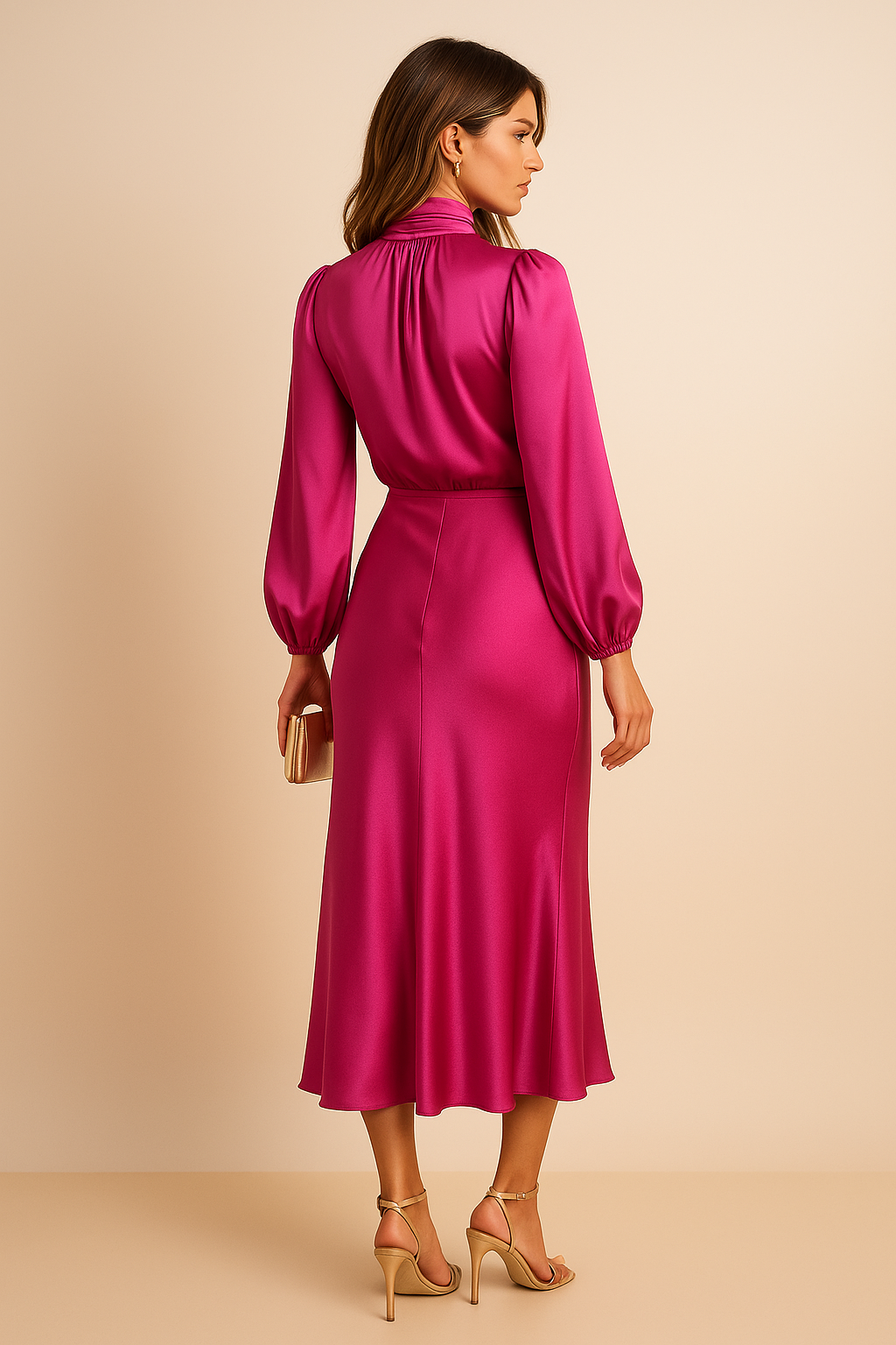 Kara Women's Midi Dress | Cotton Blend, Elegant Summer Style 8