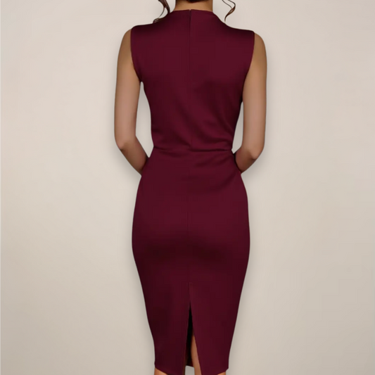 Kara Women's Midi Dress | Elegant Sleeveless Design 1