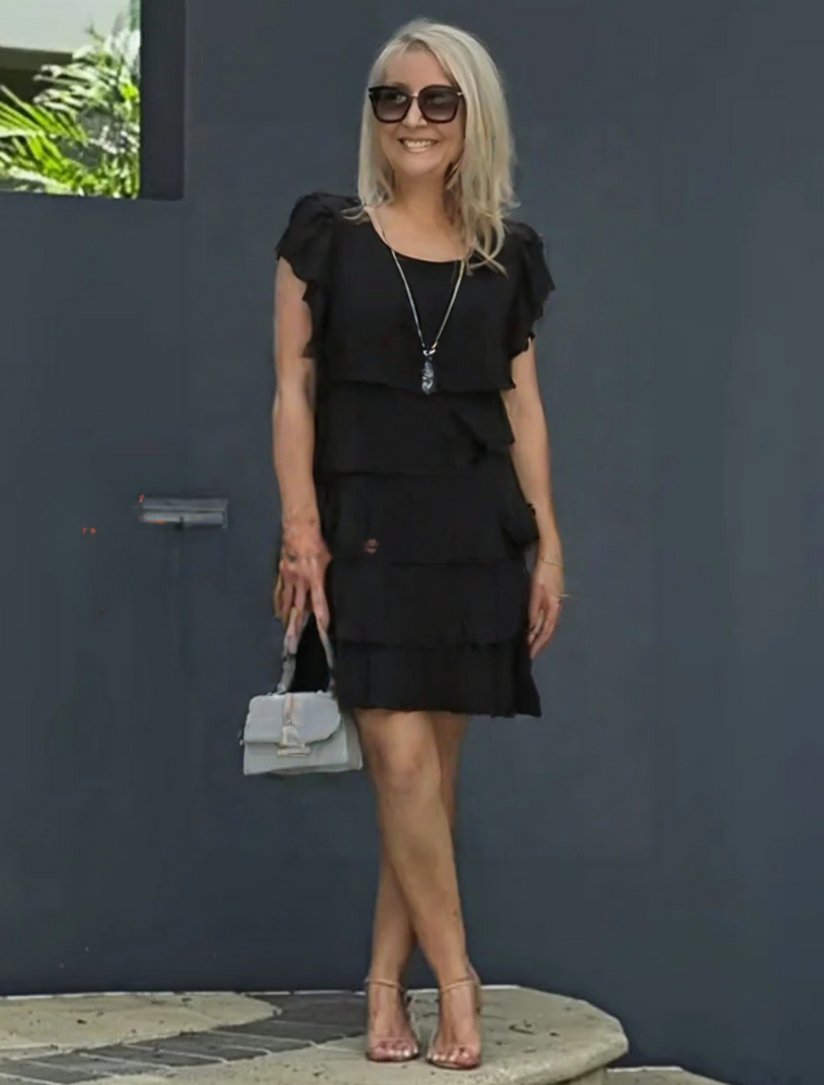 Kara Women's Midi Dress | Layered Skirt, Elegant Summer Style 6