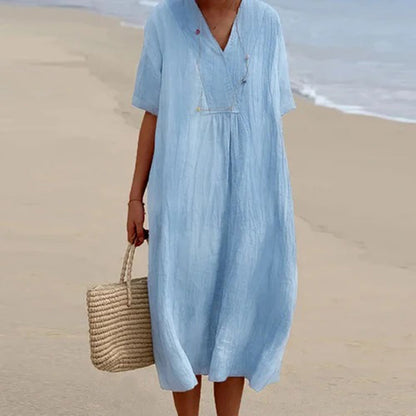 Kara Women's Midi Dress | Soft, Breathable Fabric, Summer Style 0