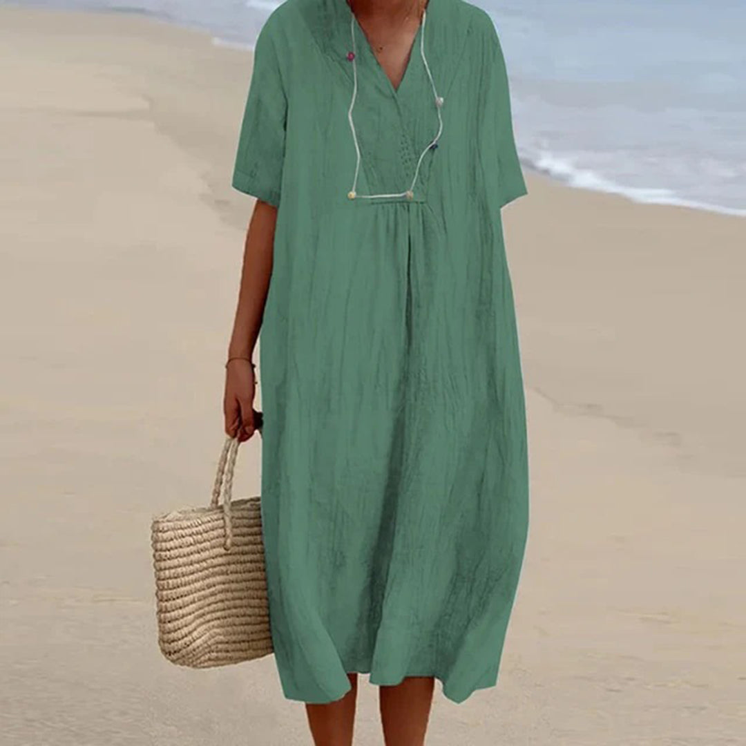 Kara Women's Midi Dress | Soft, Breathable Fabric, Summer Style 10