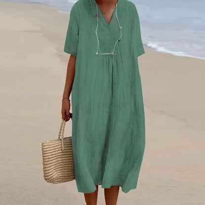 Kara Women's Midi Dress | Soft, Breathable Fabric, Summer Style 10