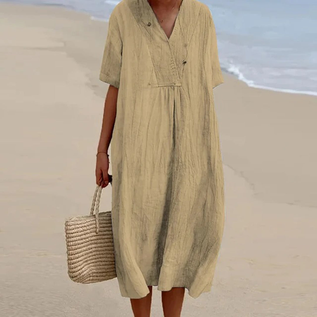 Kara Women's Midi Dress | Soft, Breathable Fabric, Summer Style 3