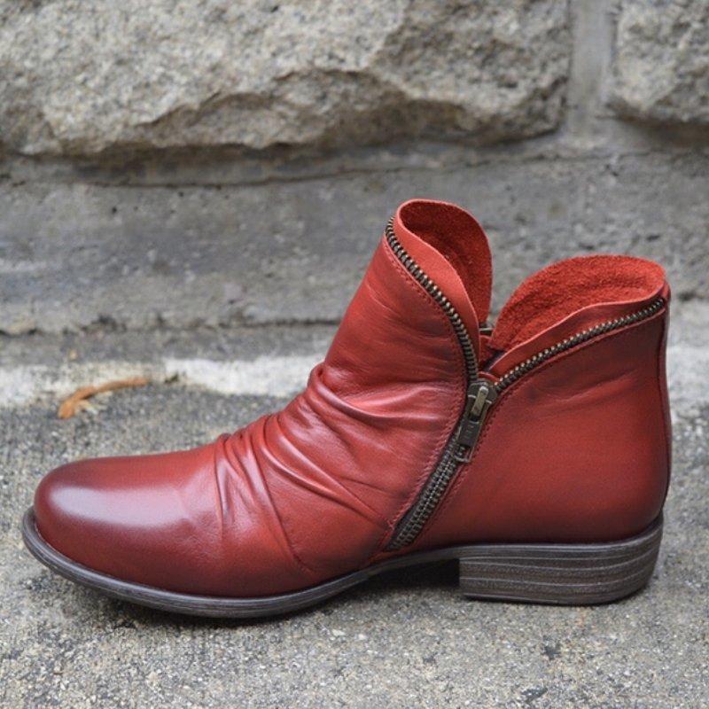 Kara Women's Vintage Short Boots | Classic Design, Comfortable Fit 4