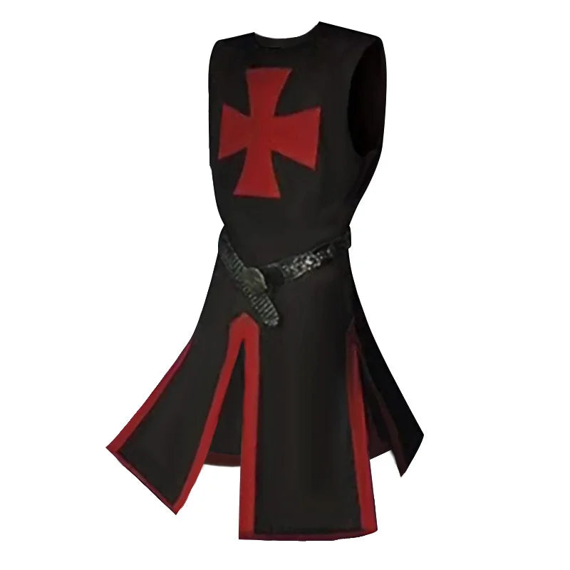 Kellan Men's Tunic | Polycotton Red Templar Design 0