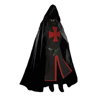 Kellan Men's Tunic | Polycotton Red Templar Design 13