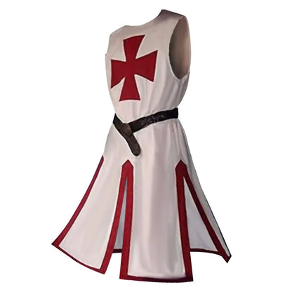 Kellan Men's Tunic | Polycotton Red Templar Design 14