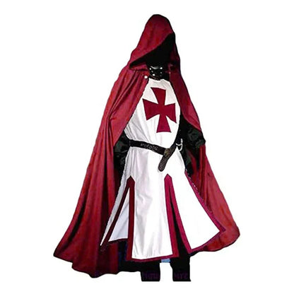 Kellan Men's Tunic | Polycotton Red Templar Design 15