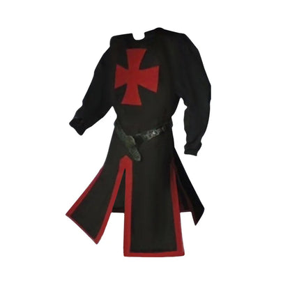 Kellan Men's Tunic | Polycotton Red Templar Design 16