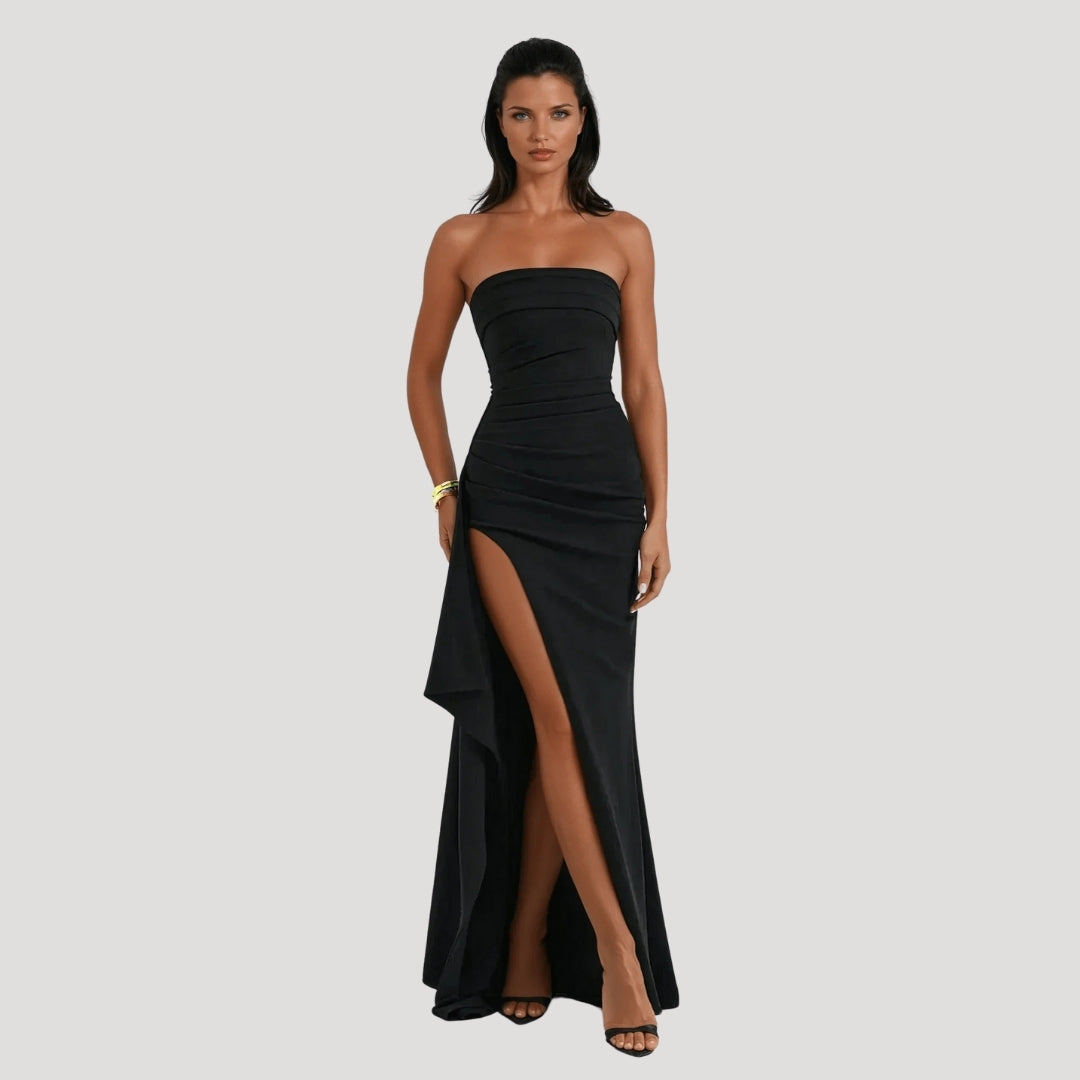 Kira Women's Strapless Maxi Dress | Elegant Design for Special Occasions 1