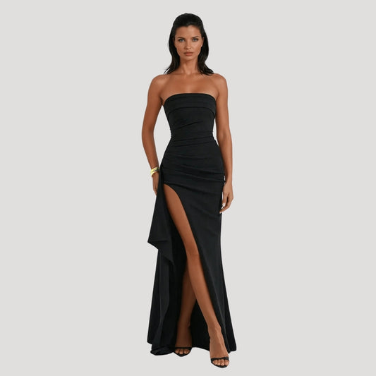 Kira Women's Strapless Maxi Dress | Elegant Design for Special Occasions 1