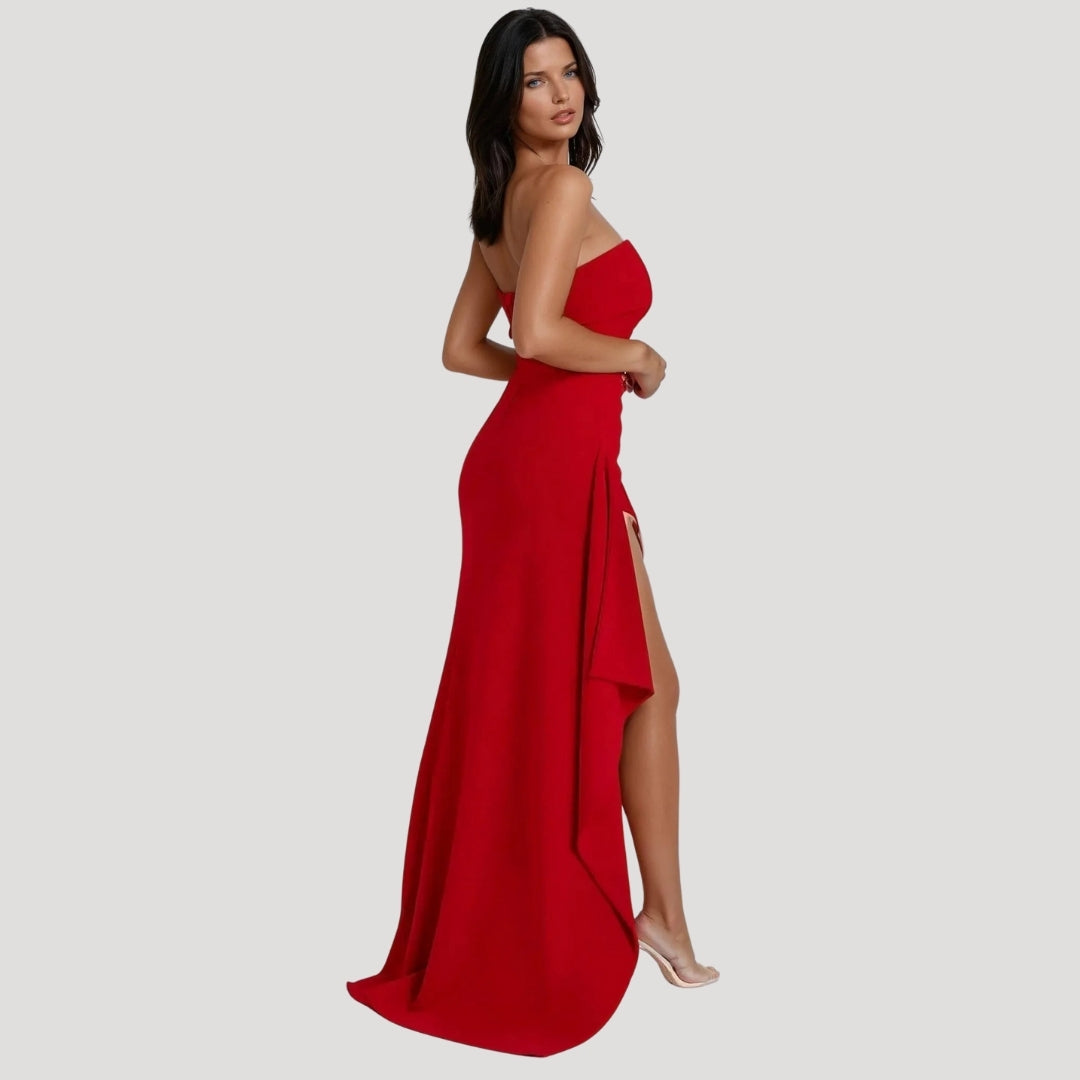 Kira Women's Strapless Maxi Dress | Elegant Design for Special Occasions 8