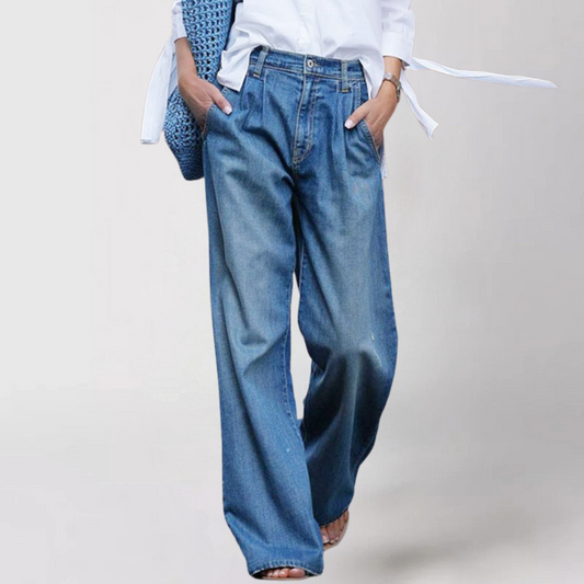 Kira Women's Wide-Cut Jeans | Light Denim Blend 0