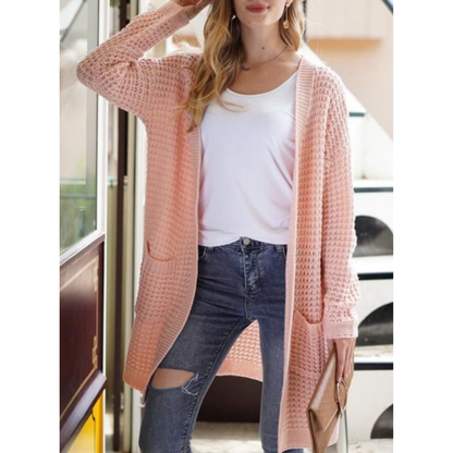 Lana Women's Long Cardigan | Cozy Layering Essential, Functional Pockets 7