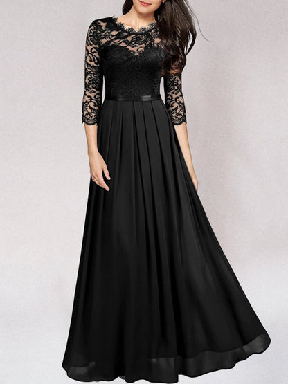 Lara Elegant Bridesmaid Dress | Flowing Lace, Long Sleeve 3