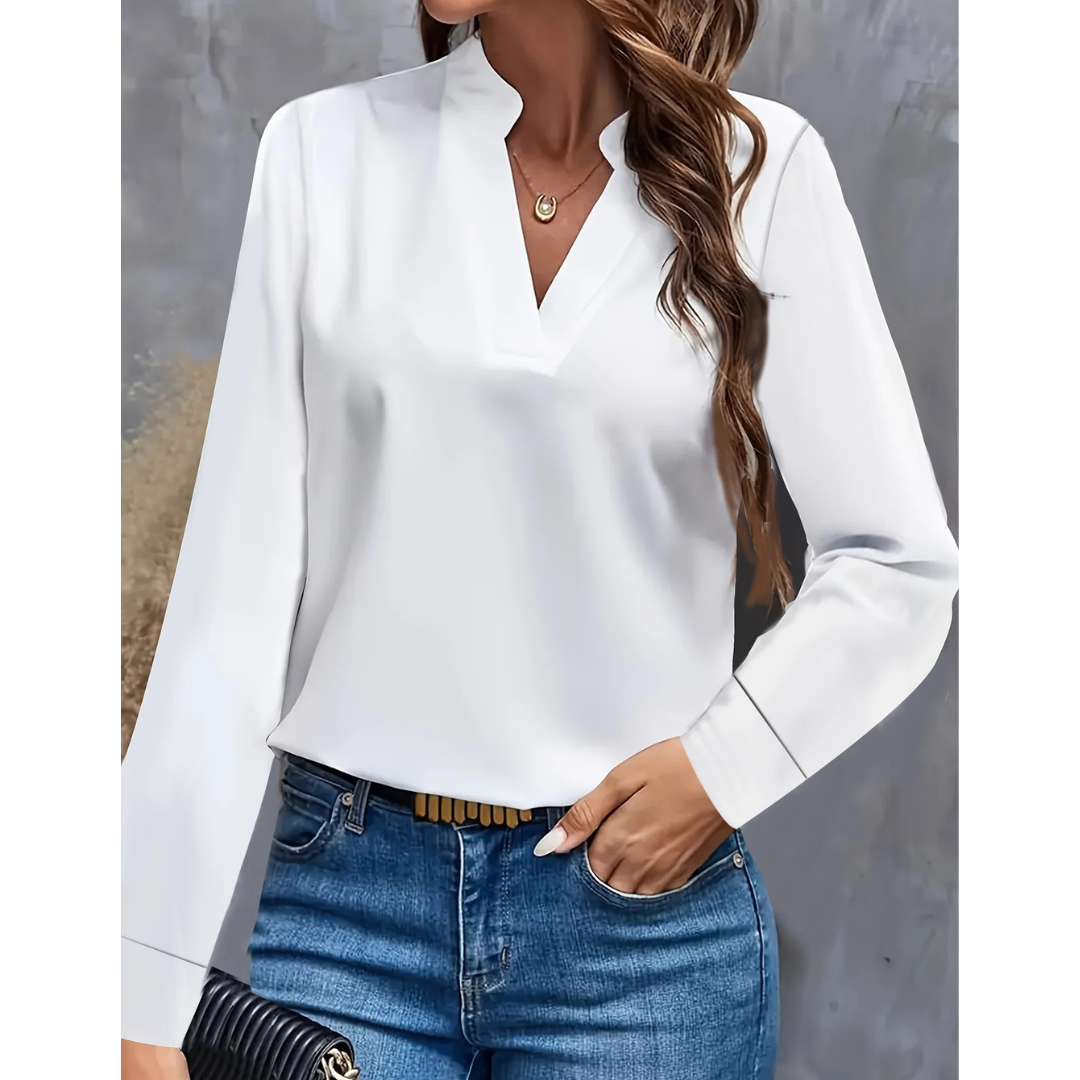 Lara Women's Blouse | V-Neck, Modern Style 0