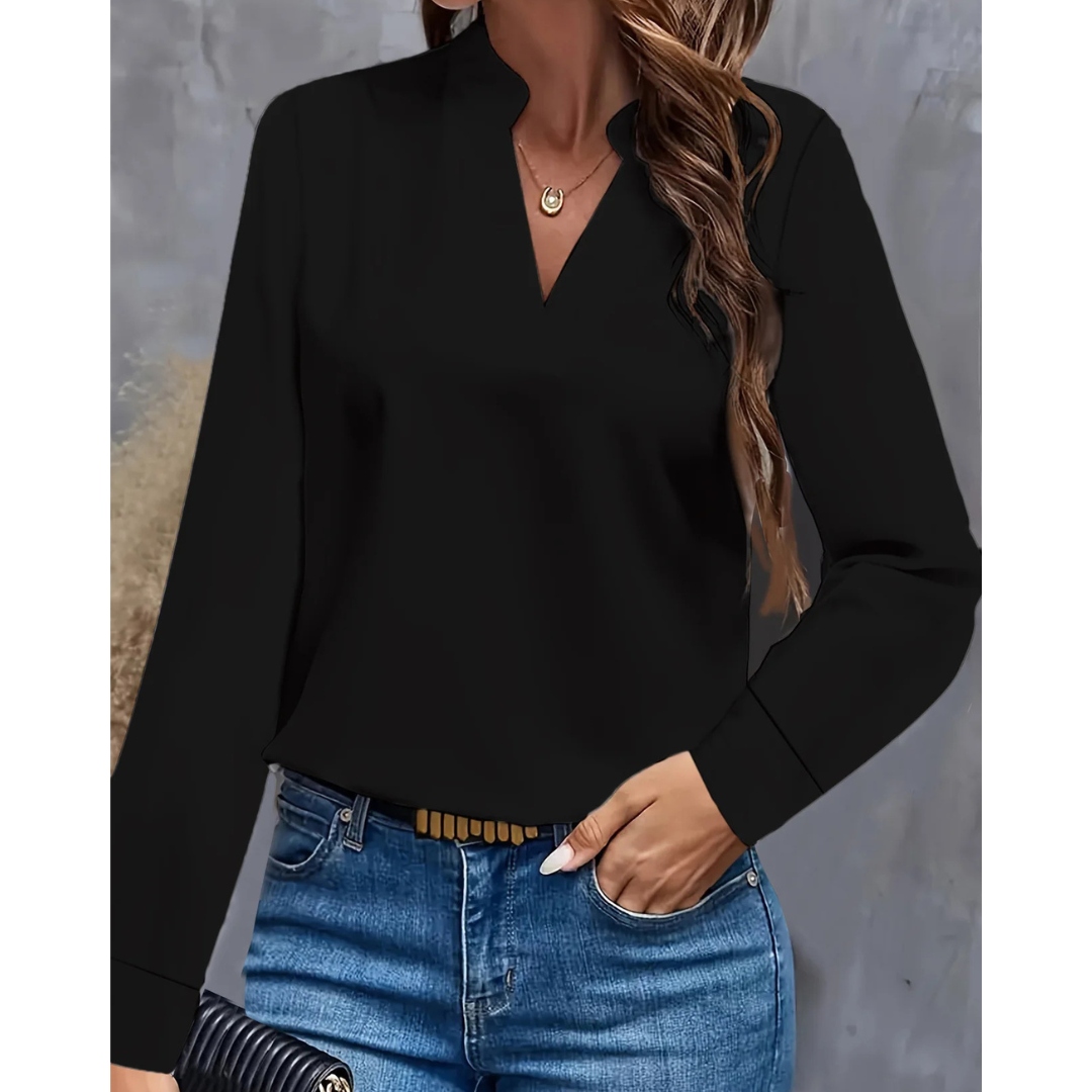 Lara Women's Blouse | V-Neck, Modern Style 2