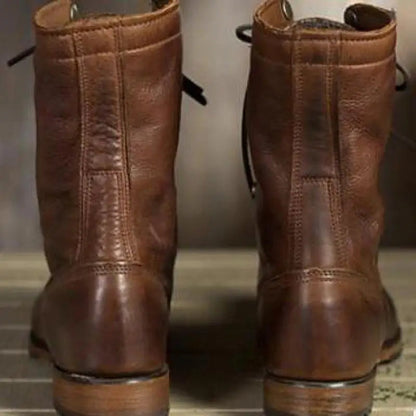 Lara Women's Boots | Foldable Ankle Design, Lace-Up Style 1