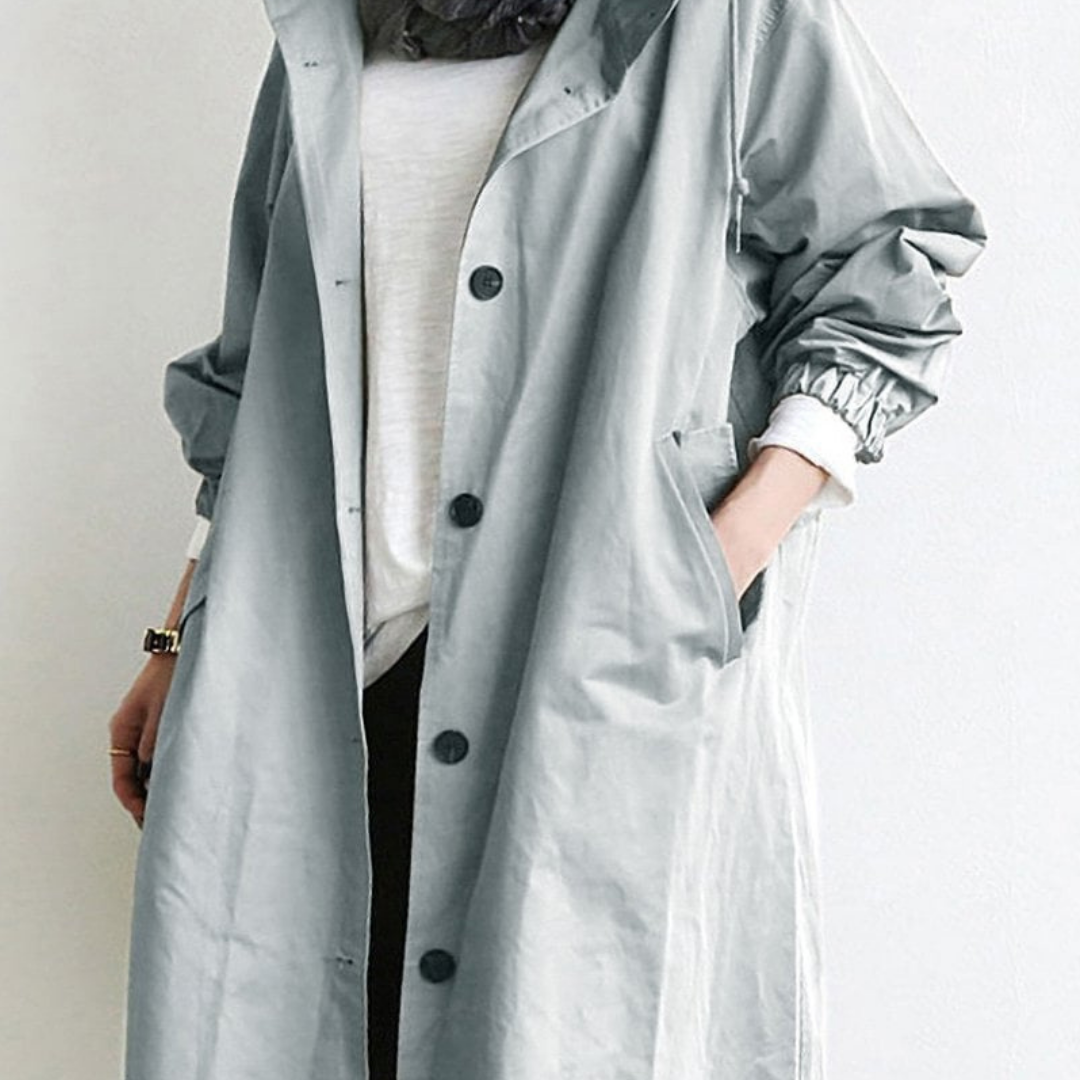 Lara Women's Long Trench Coat | Classic Design for Winter 0