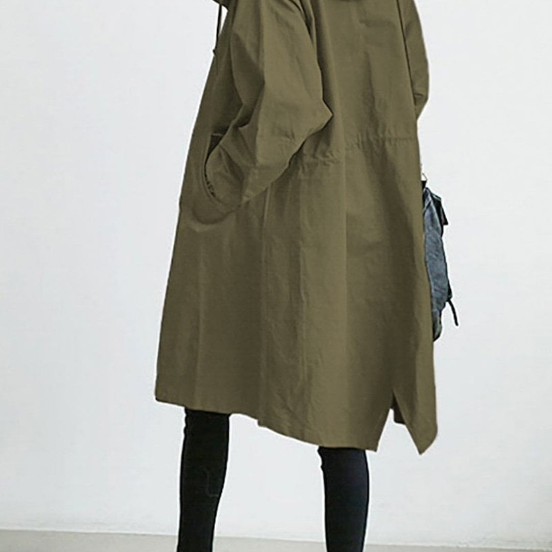 Lara Women's Long Trench Coat | Classic Design for Winter 2