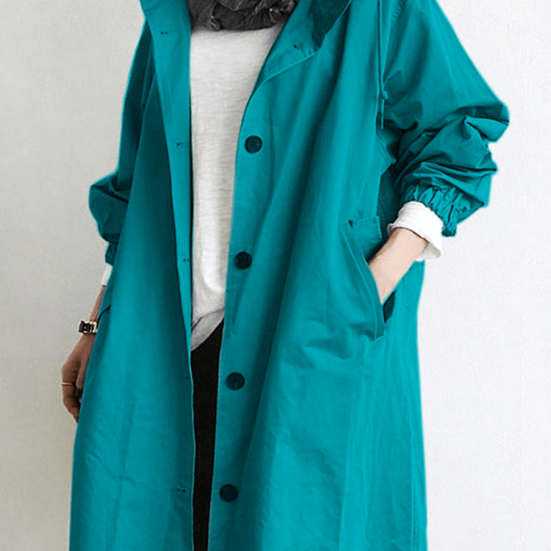Lara Women's Long Trench Coat | Classic Design for Winter 3