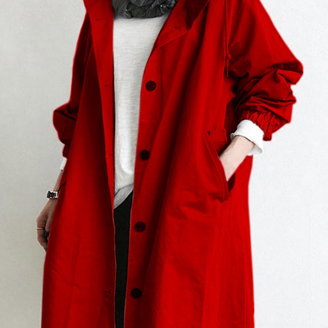 Lara Women's Long Trench Coat | Classic Design for Winter 4