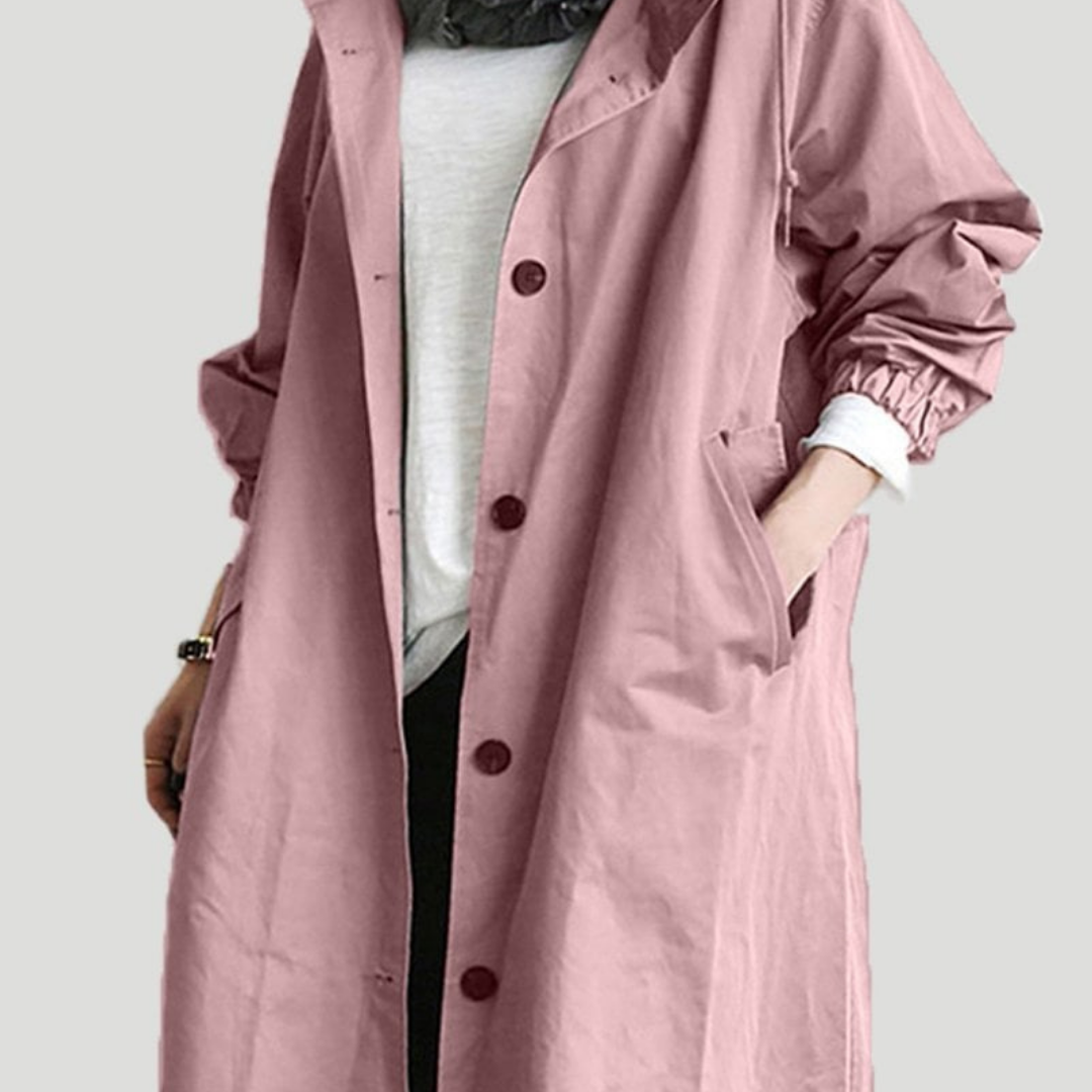 Lara Women's Long Trench Coat | Classic Design for Winter 5