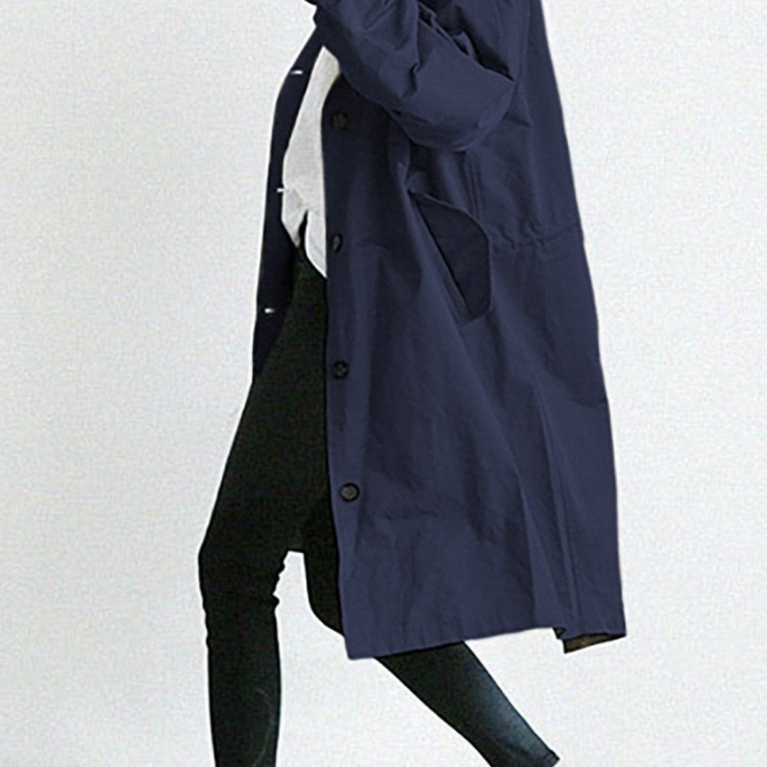 Lara Women's Long Trench Coat | Classic Design for Winter 6