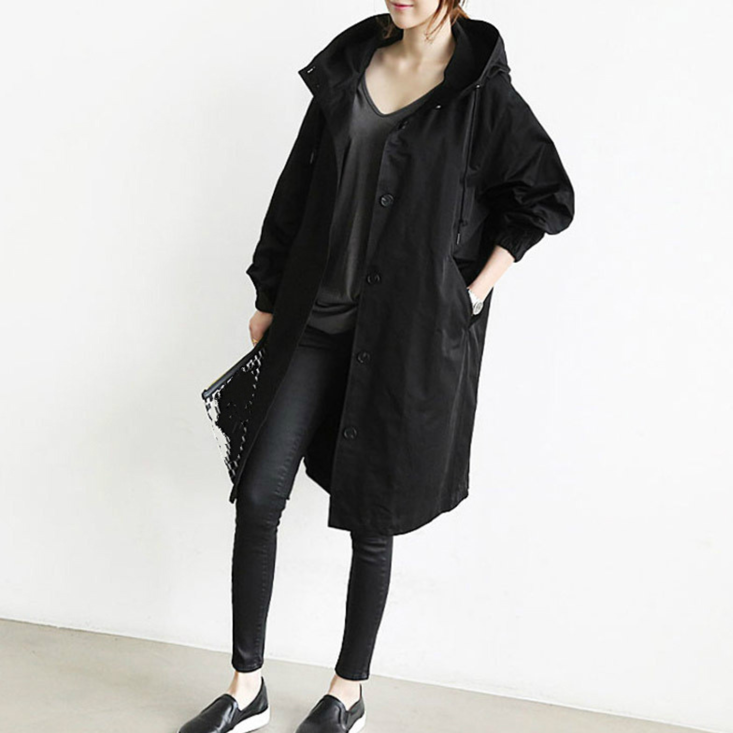 Lara Women's Long Trench Coat | Wind-Resistant, Stylish 0