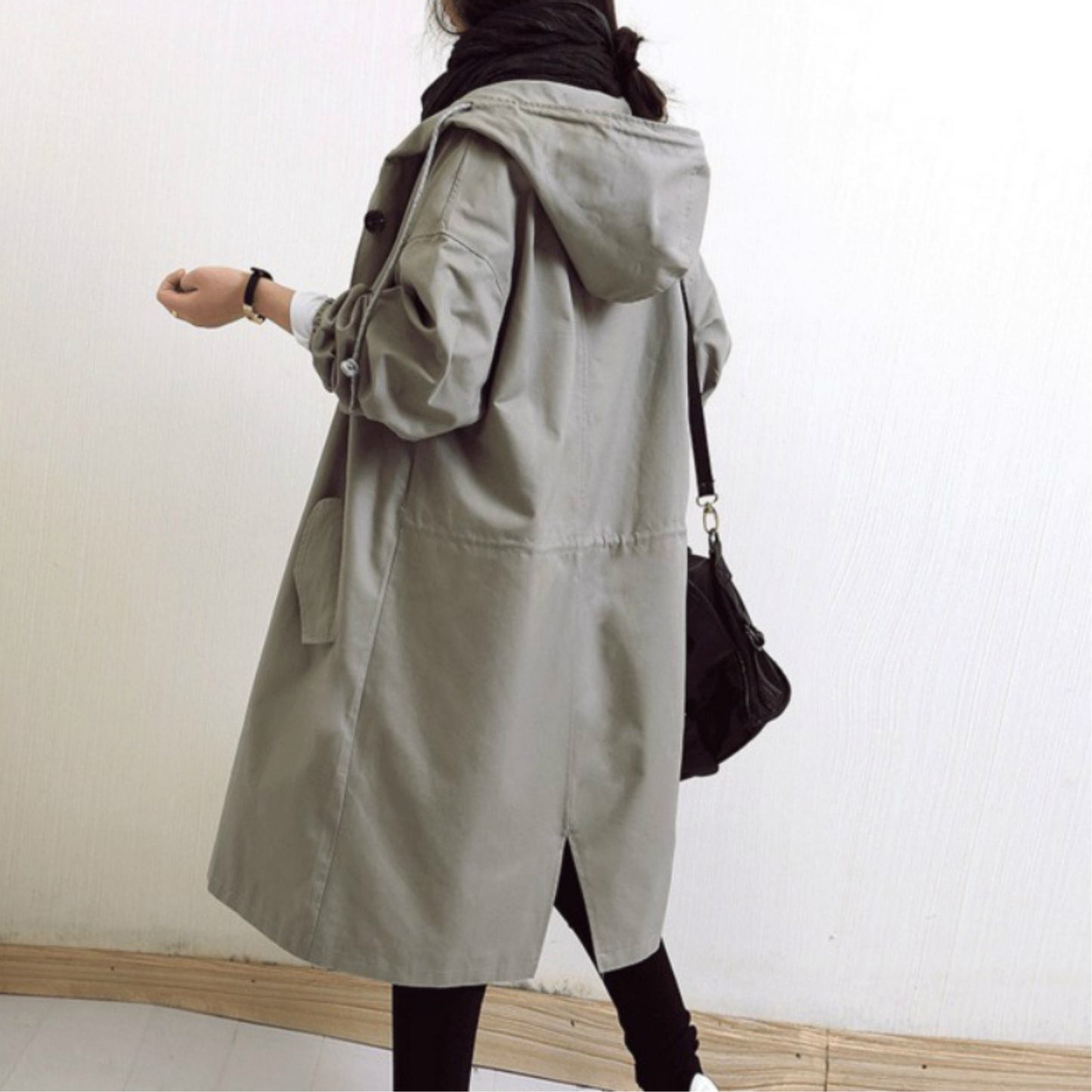 Lara Women's Long Trench Coat | Wind-Resistant, Stylish 7