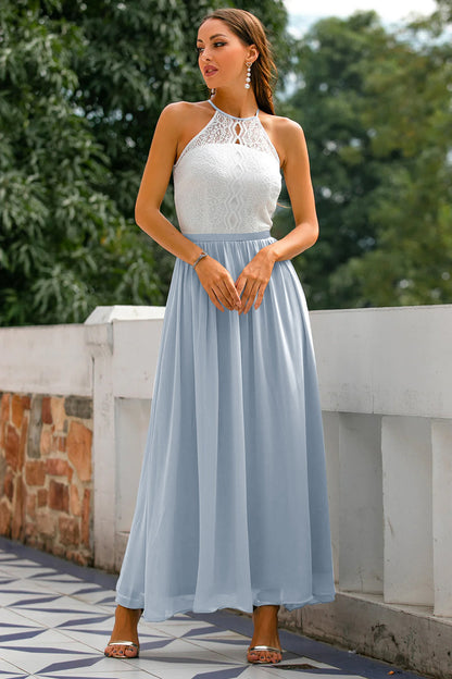 Lara Women's Maxi Dress | Elegant Halter Neck Design 11