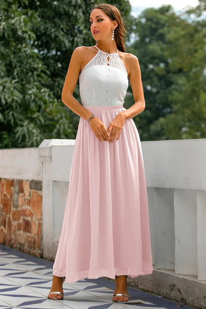 Lara Women's Maxi Dress | Elegant Halter Neck Design 12